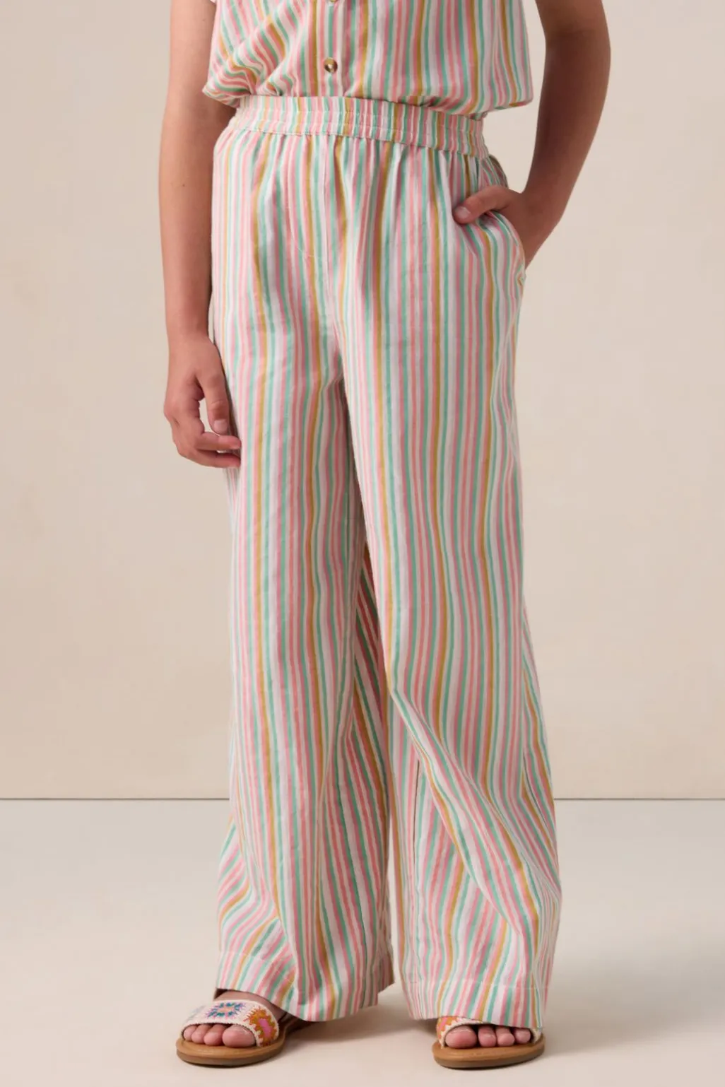 Multicolour broek met strepen
