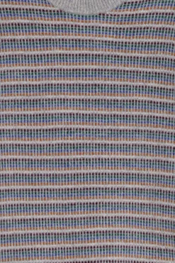 Multicolour gestreepte wollen trui