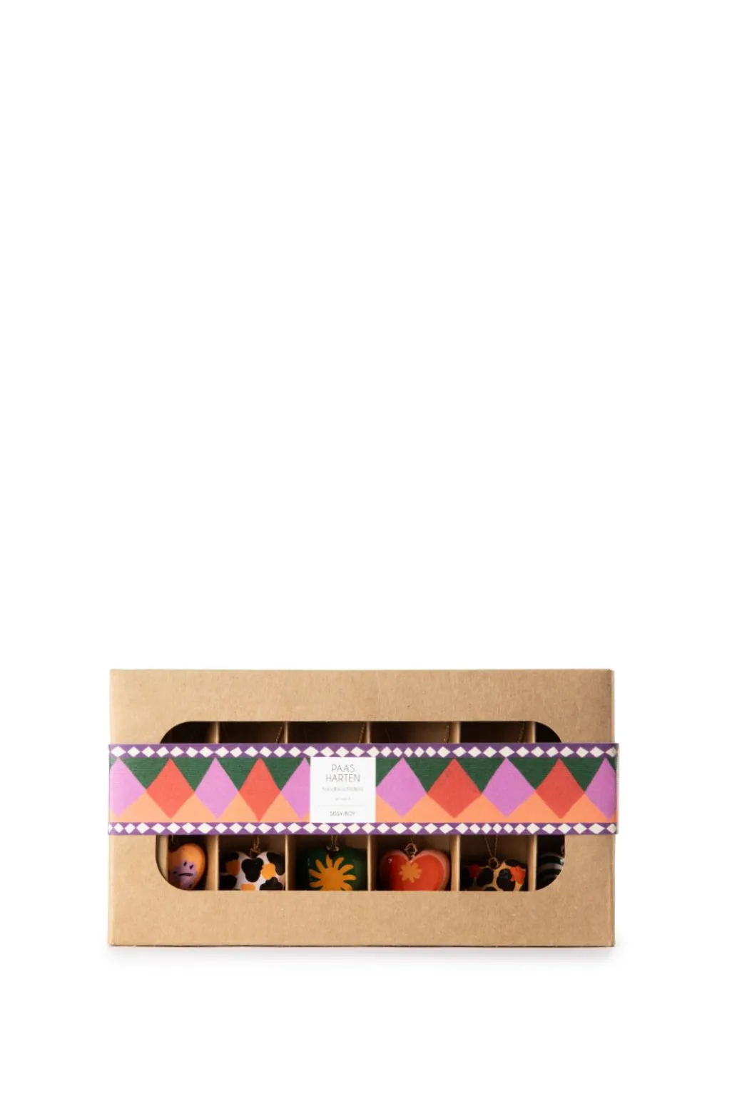 Multicolour handbeschilderde paashartjes
