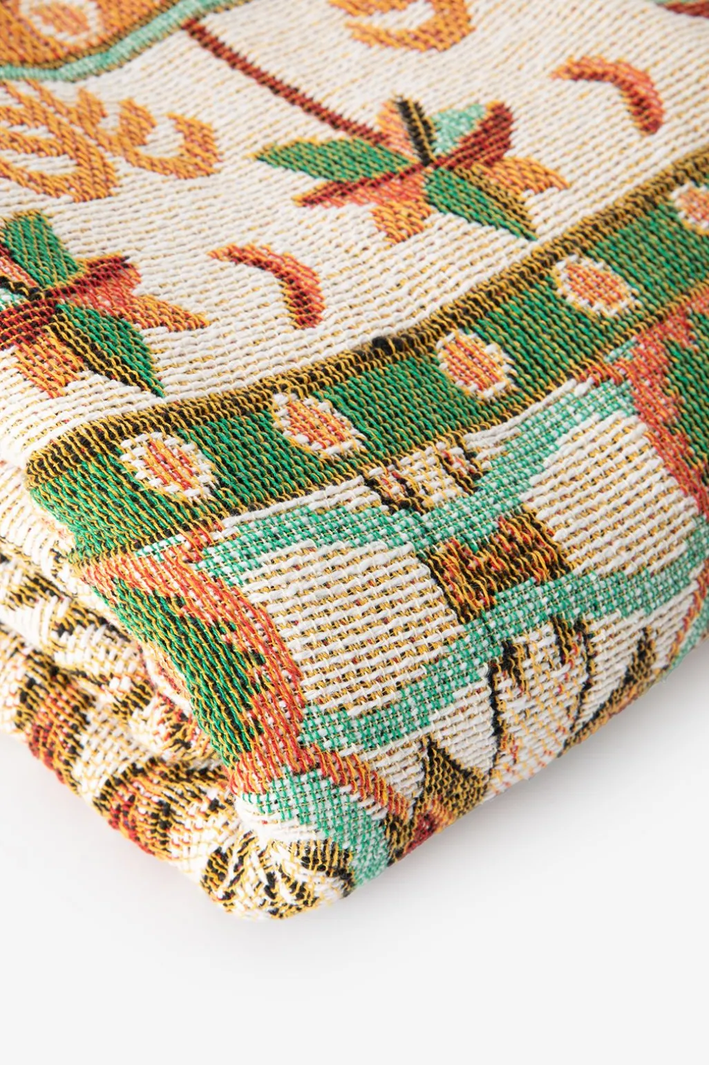 Multicolour jacquard geweven sprei met print (200x250 CM)