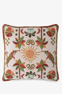 Multicolour jacquard geweven kussen