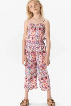 Multicolour jumpsuit met ikat print