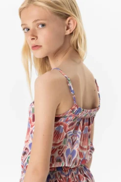 Multicolour jumpsuit met ikat print