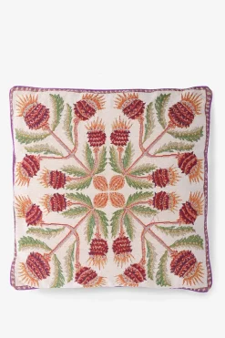 Multicolour kussen met ananasplant print