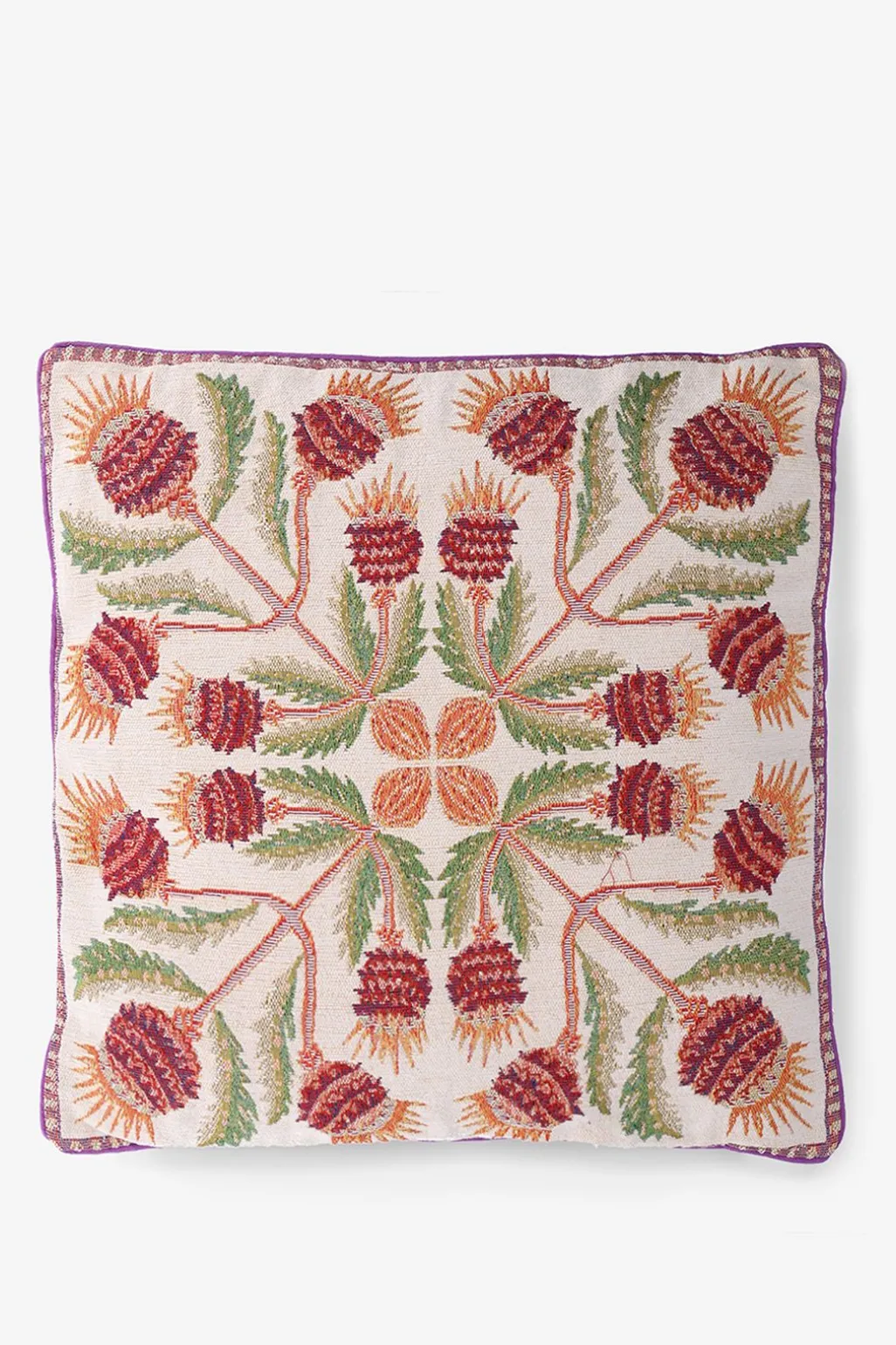 Multicolour kussen met ananasplant print