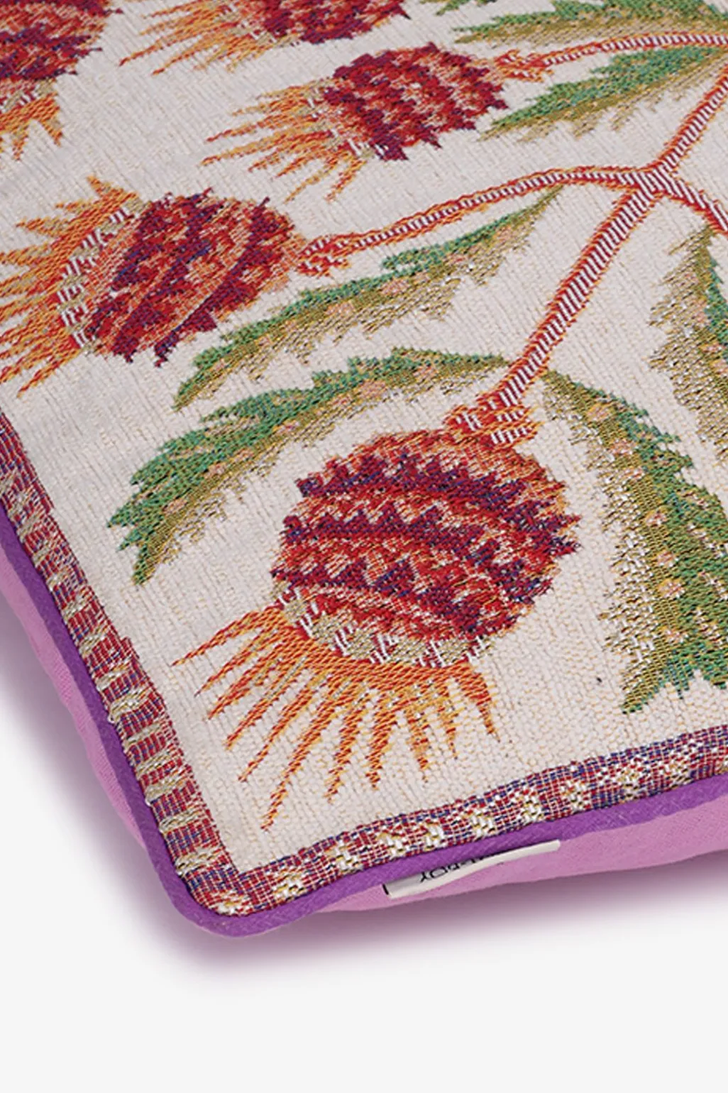Multicolour kussen met ananasplant print