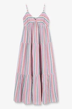 Multicolour maxi jurk