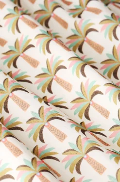 Multicolour maxi rok met palmboom print