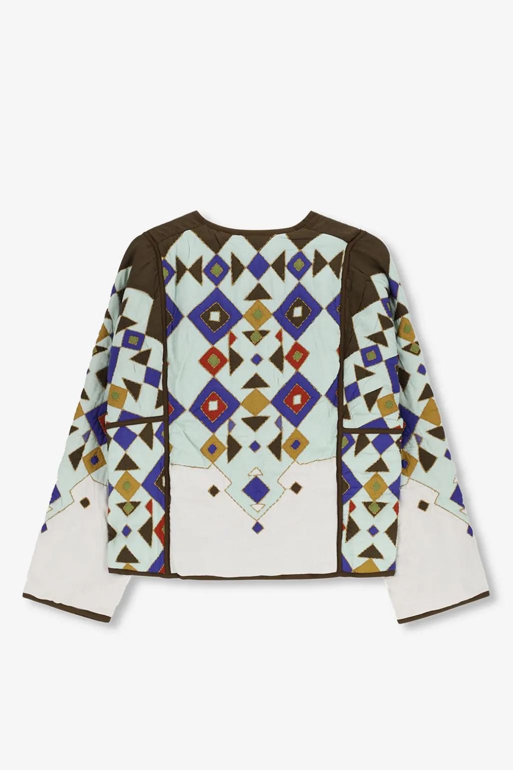 Multicolour oversized jack met print
