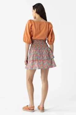 Multicolour rok met paisley print