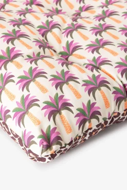 Multicolour tuinkussen fanback chair met print