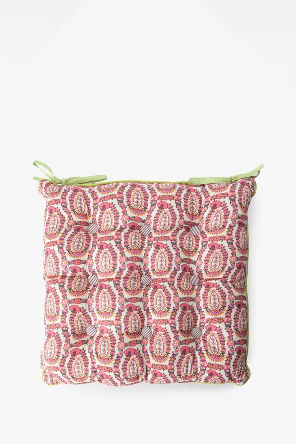 Multicolour tuinkussen met paisly print