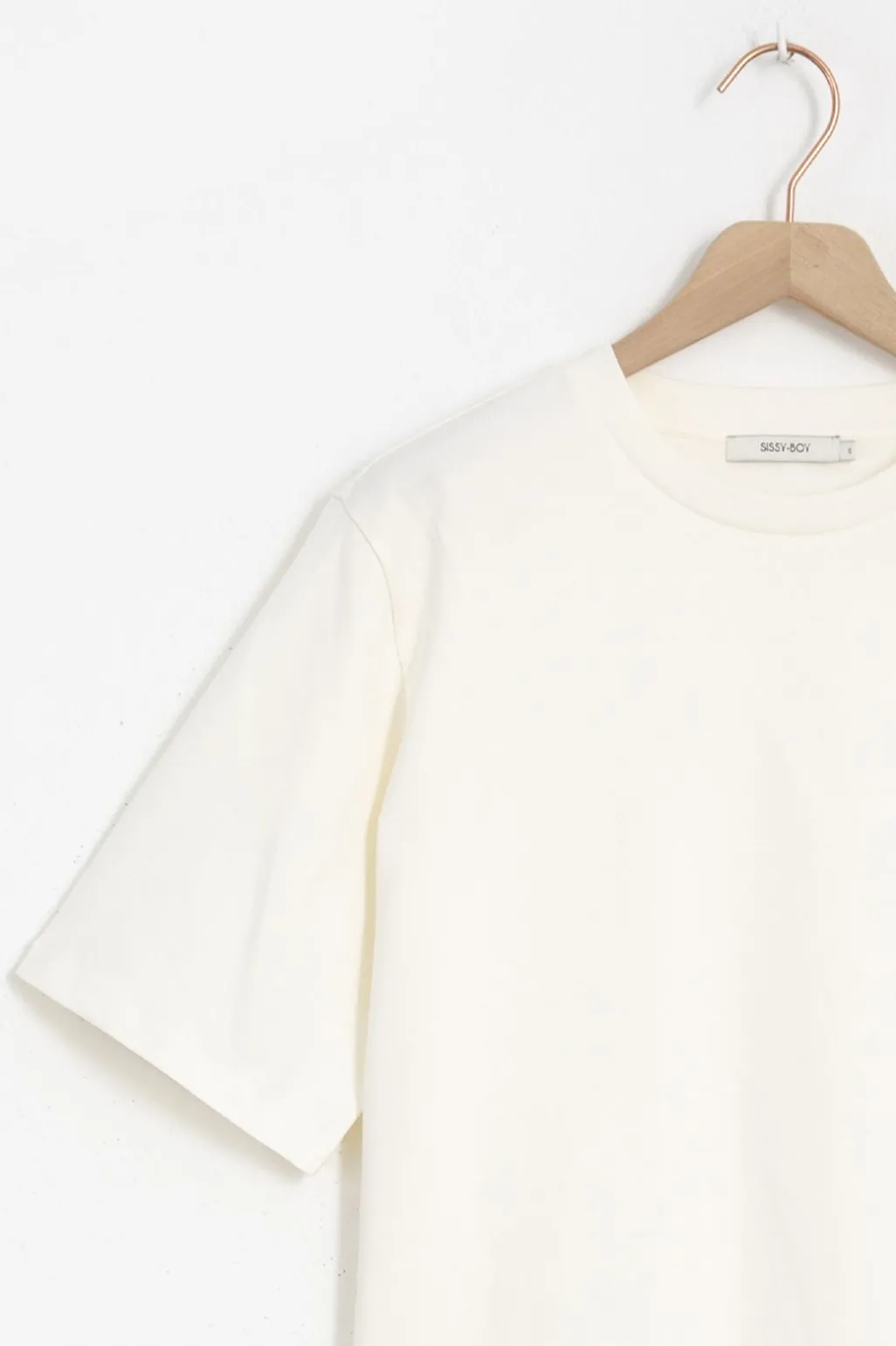 Off white boxy T-shirt