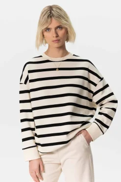 Off-white oversized gestreepte sweater