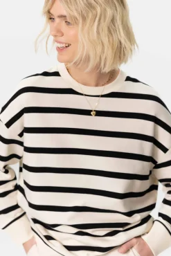 Off-white oversized gestreepte sweater