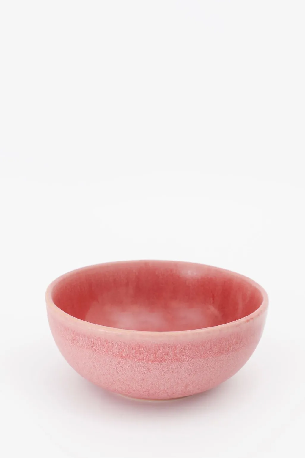 Ontbijtkom roze reactive glaze funky