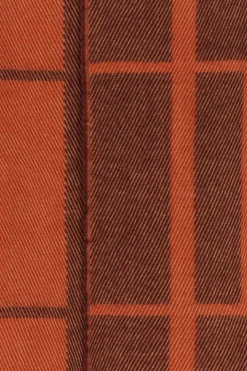 Oranje amore sjaal met franjes