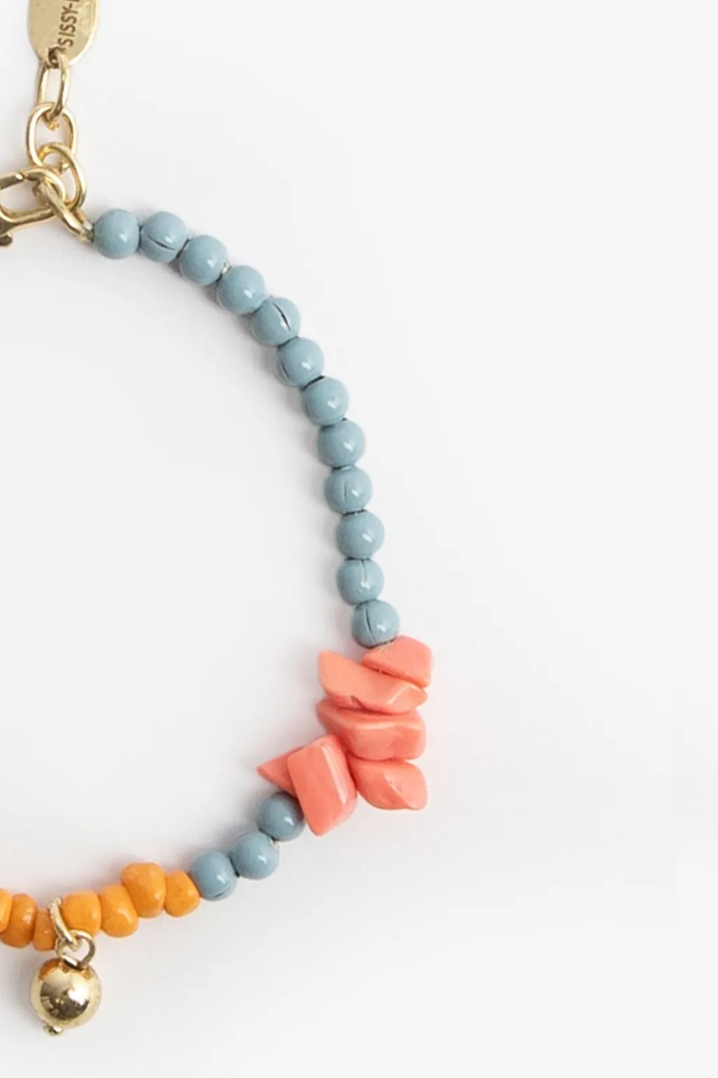 Oranje beads armband