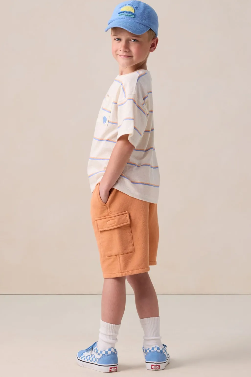 Oranje cargo short