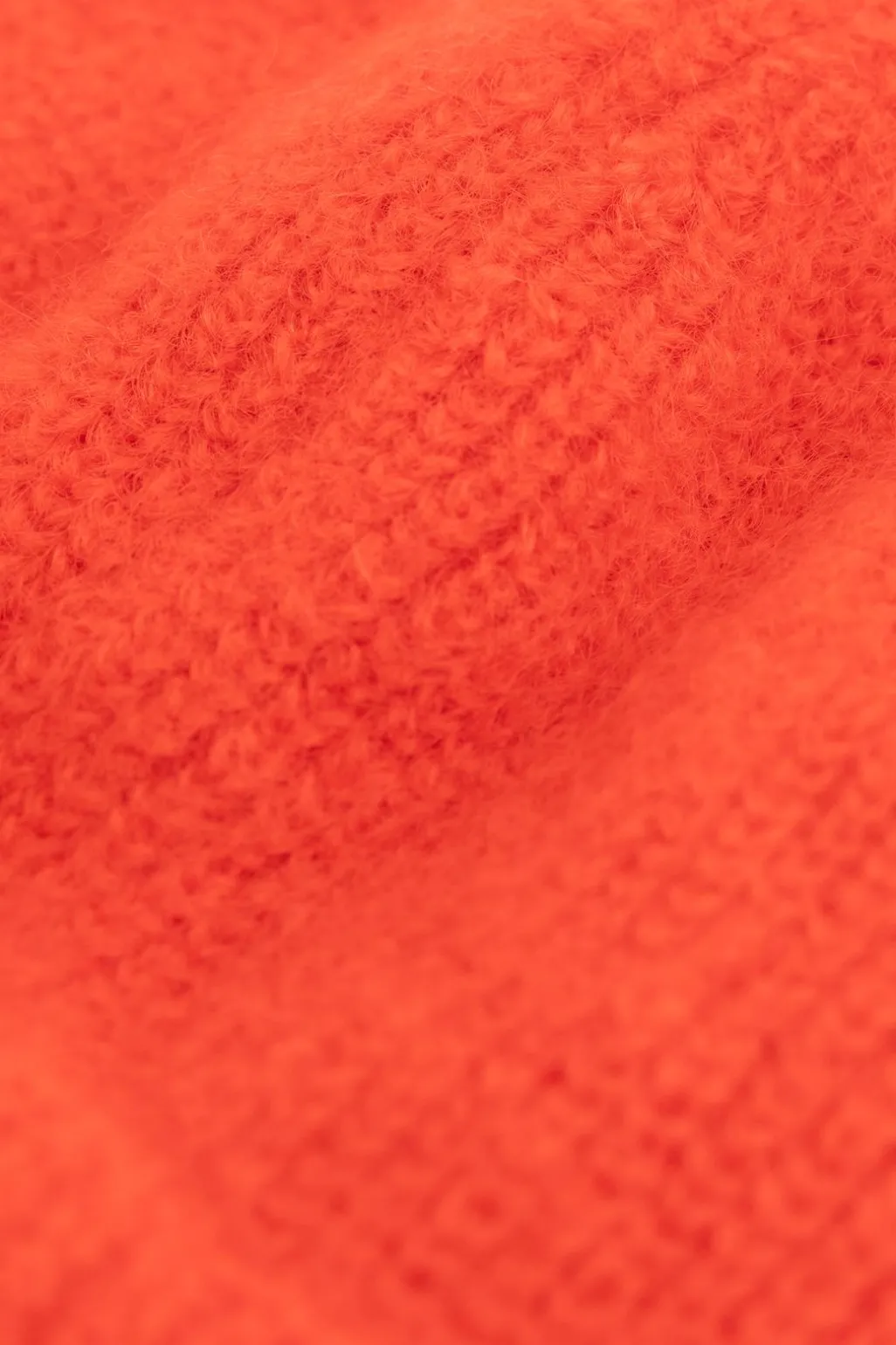 Oranje gebreide muts