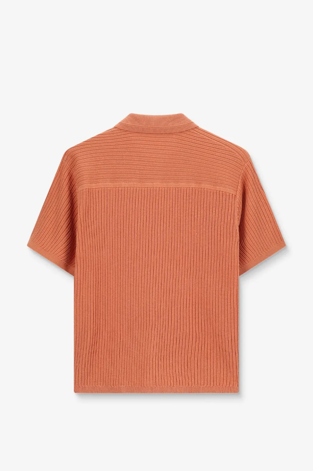 Oranje gebreide trui