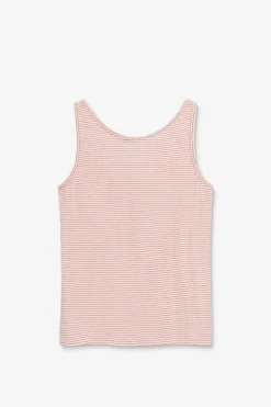 Oranje gestreept singlet