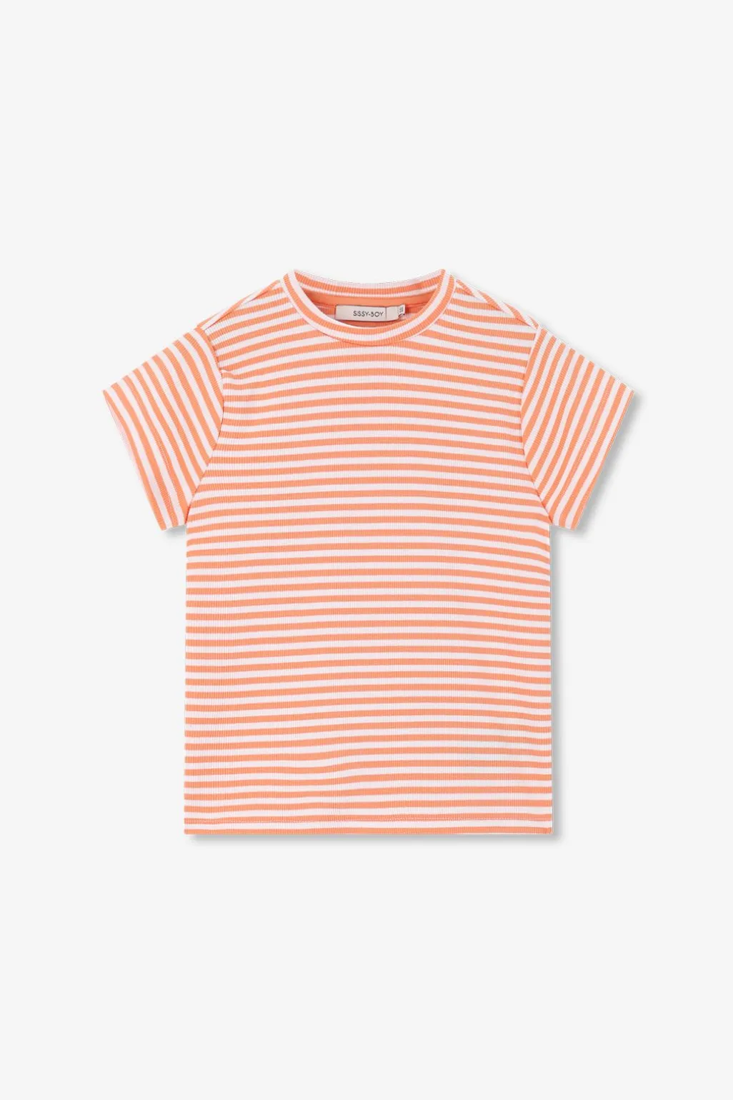 Oranje gestreept t-shirt