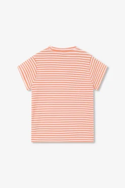 Oranje gestreept t-shirt