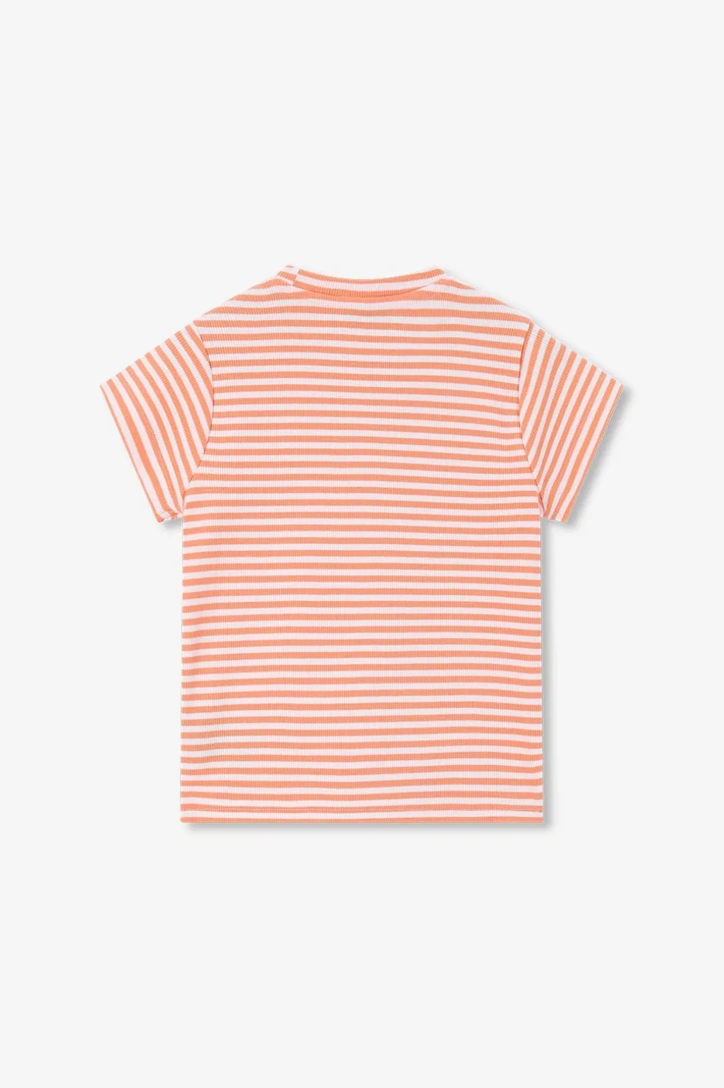 Oranje gestreept t-shirt