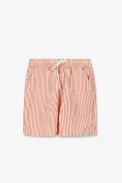 Oranje gestreepte shorts