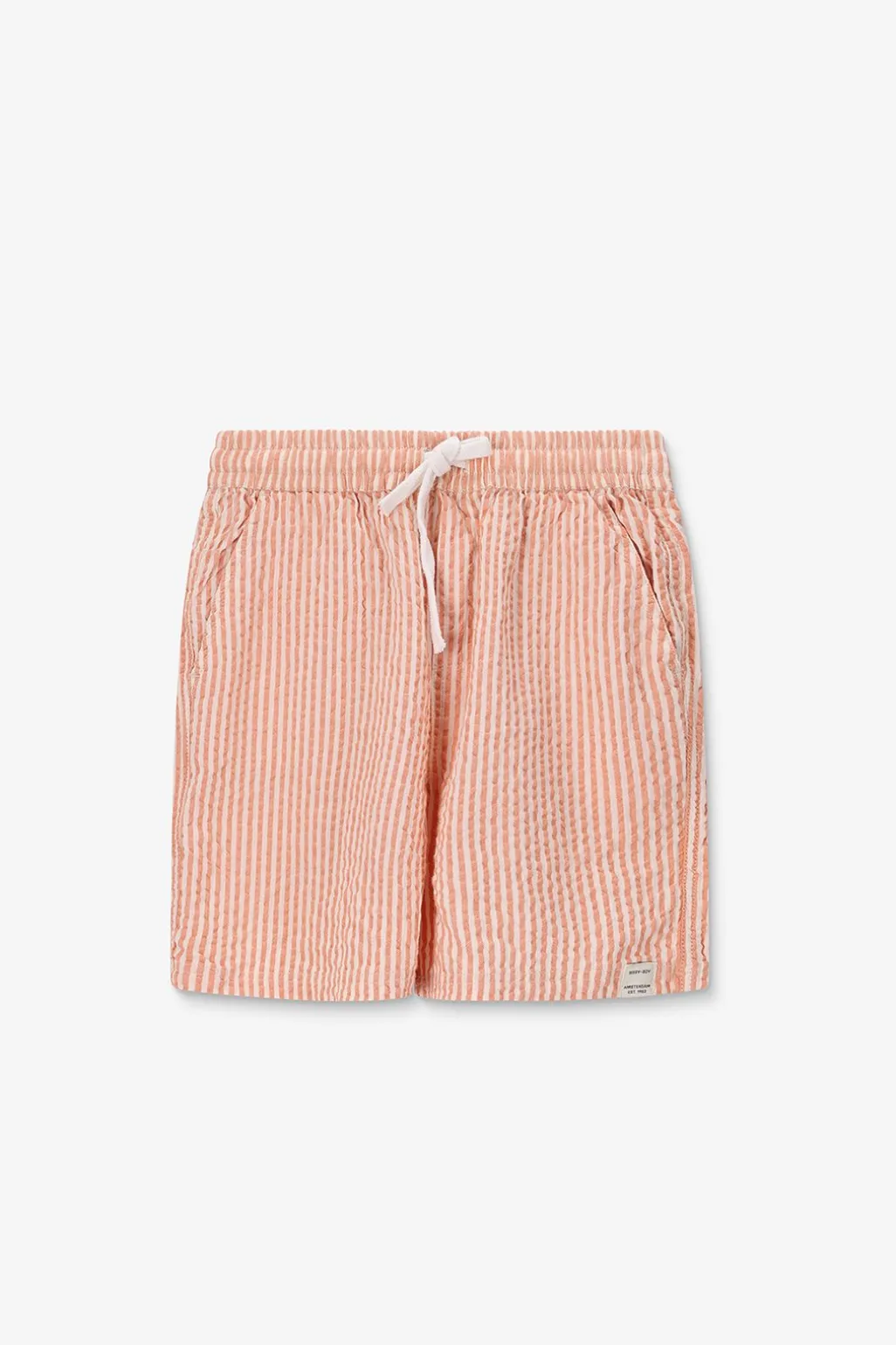 Oranje gestreepte shorts
