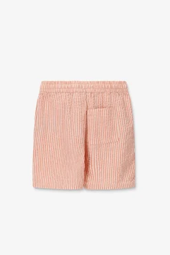 Oranje gestreepte shorts