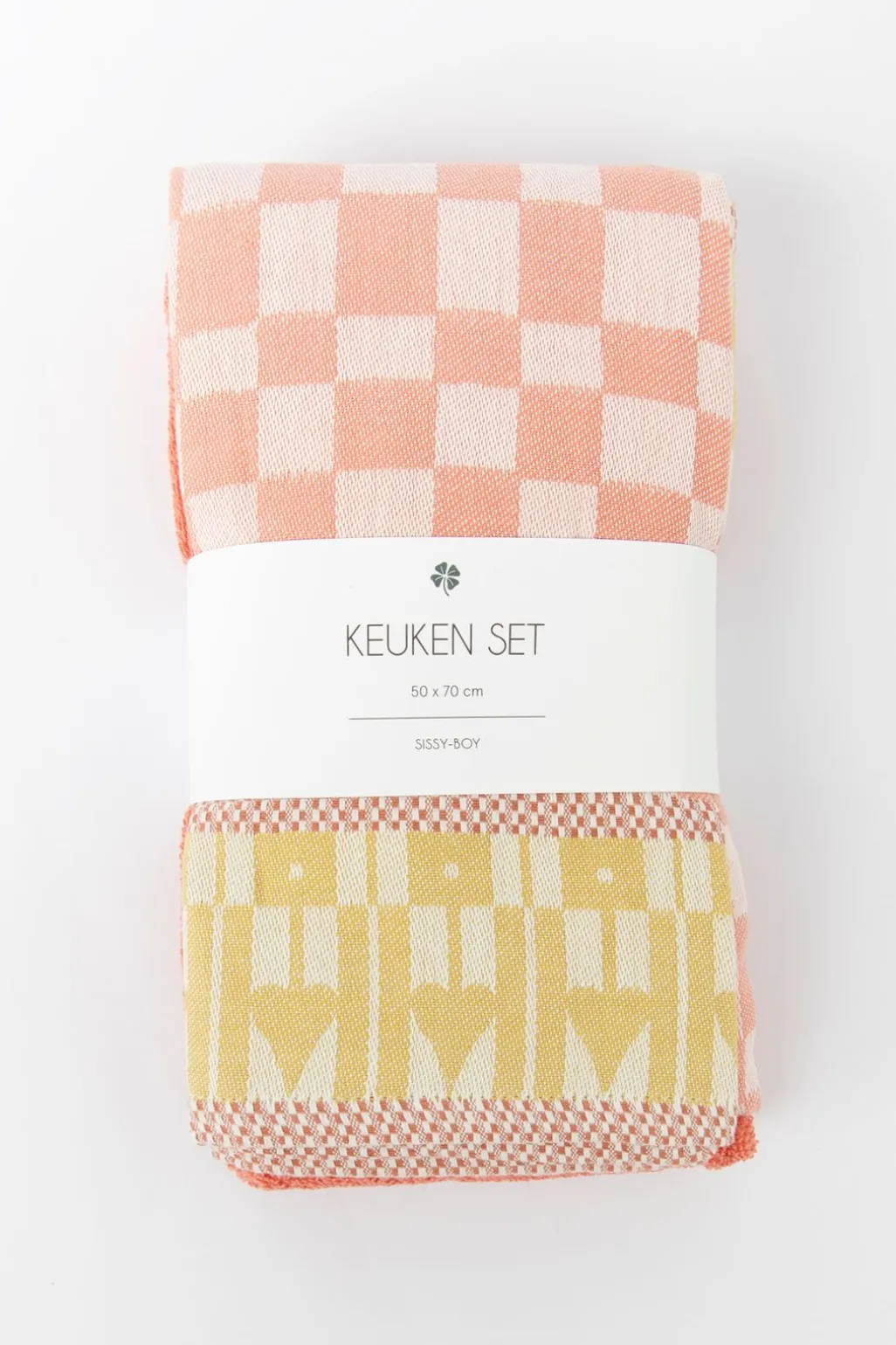 Oranje handdoek en theedoek terry