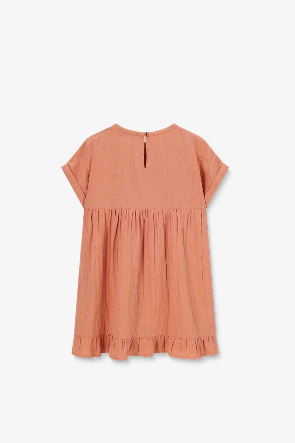 Oranje jurk met embroidery