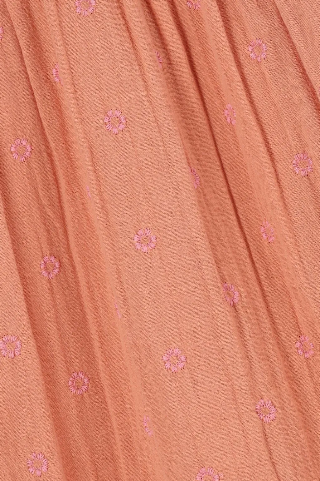 Oranje jurk met embroidery