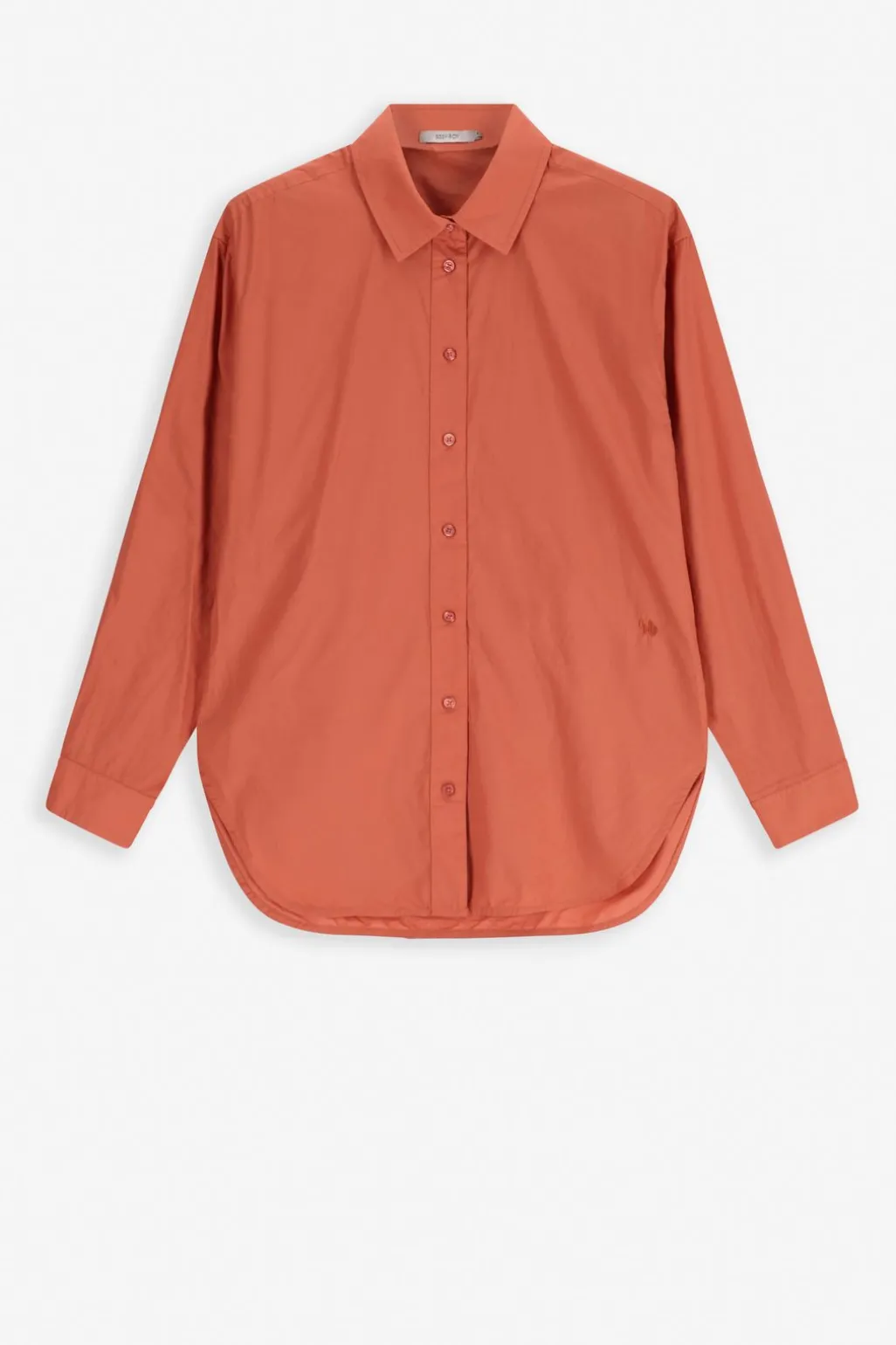 Oranje katoenen blouse
