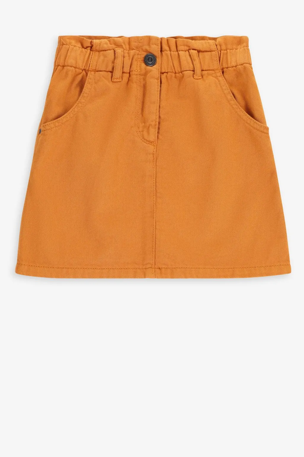 Oranje korte denim rok