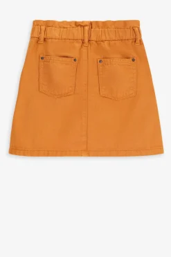 Oranje korte denim rok