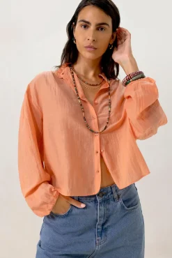 Oranje oversized blouse