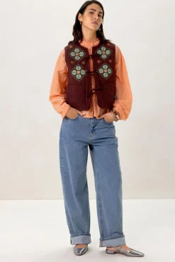 Oranje oversized blouse