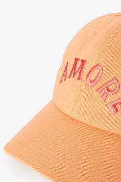 Oranje pet met embroidery
