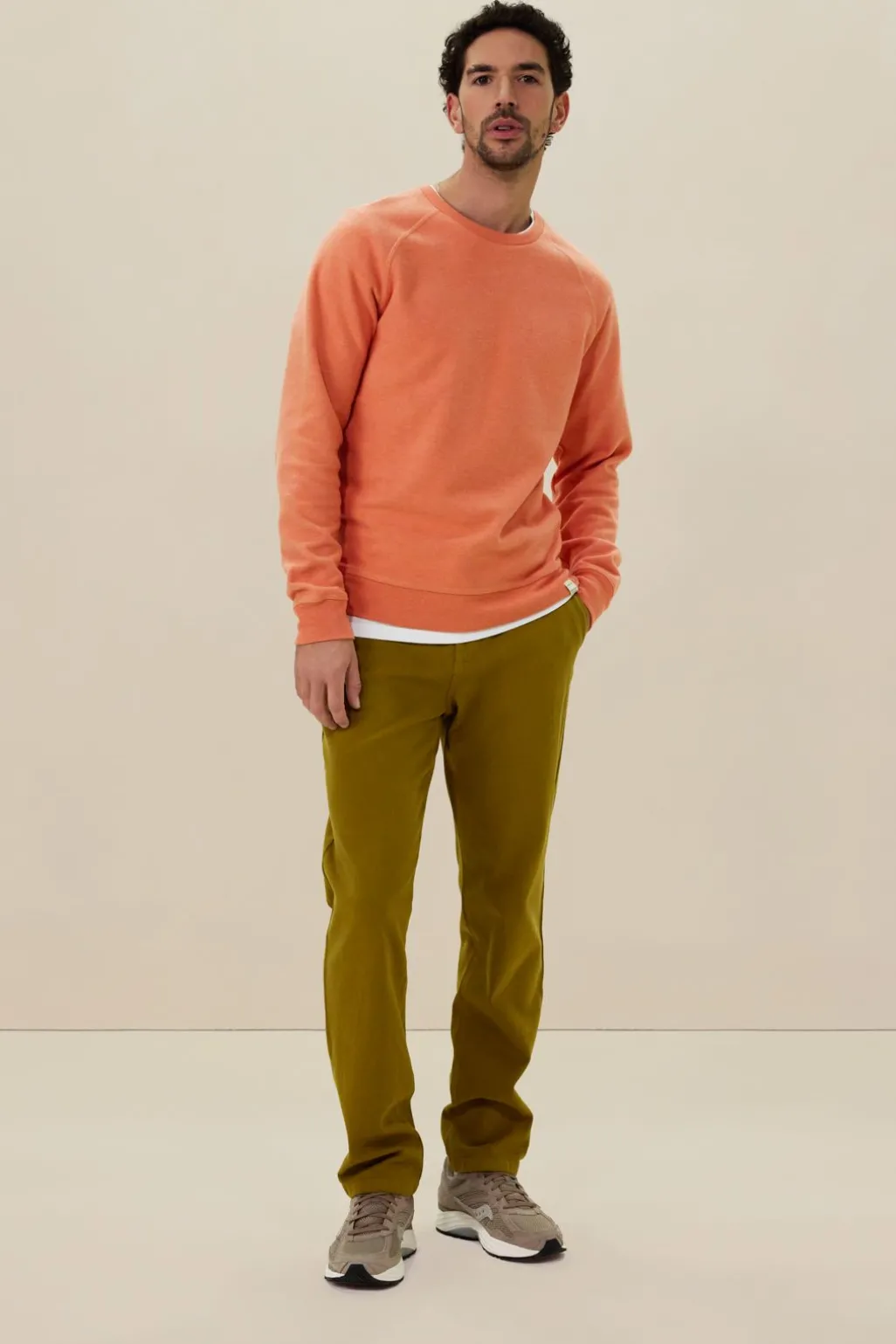Oranje raglan sweater