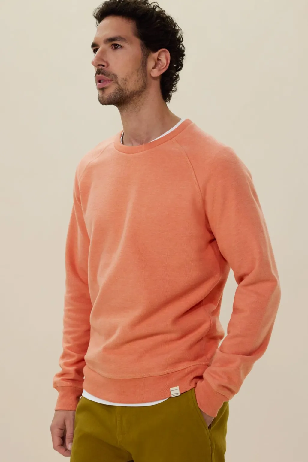 Oranje raglan sweater