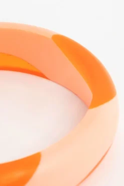 Oranje resin armband