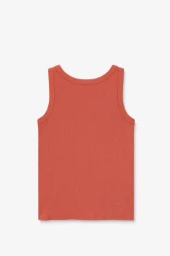 Oranje rib singlet