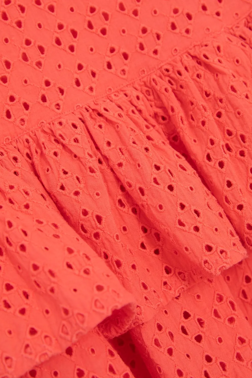 Oranje rok met broderie Anglaise