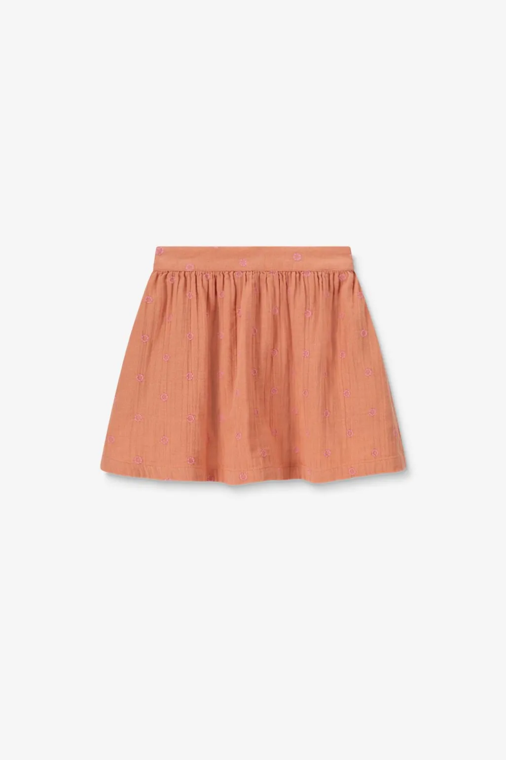 Oranje rok met embroidery