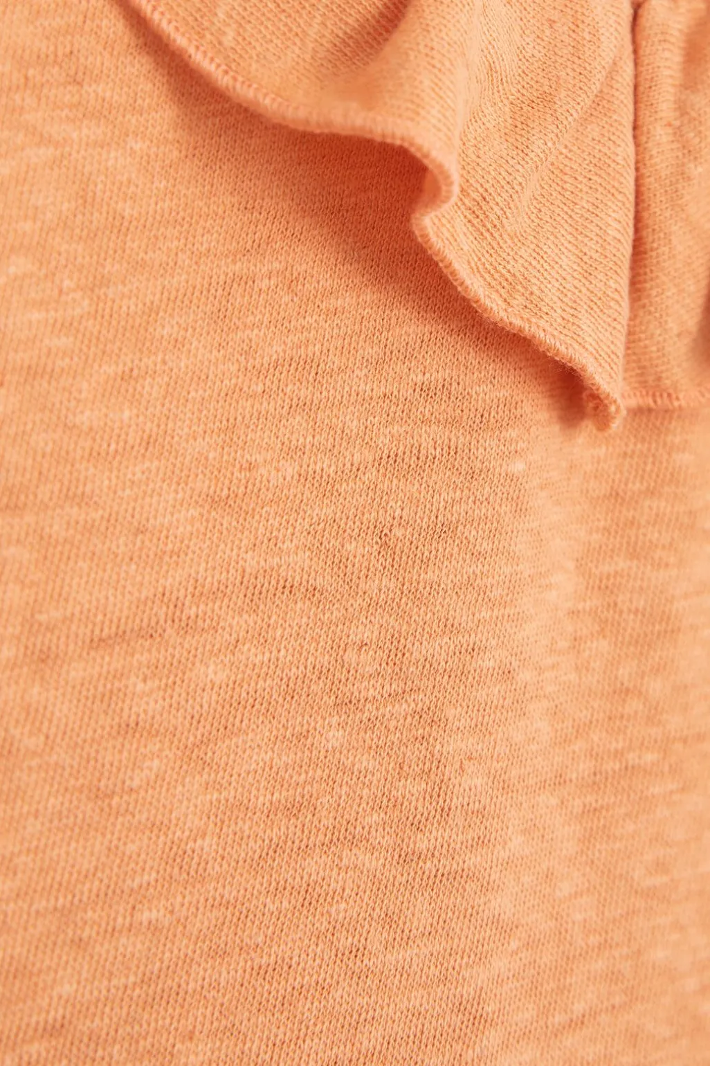 Oranje singlet met ruffles