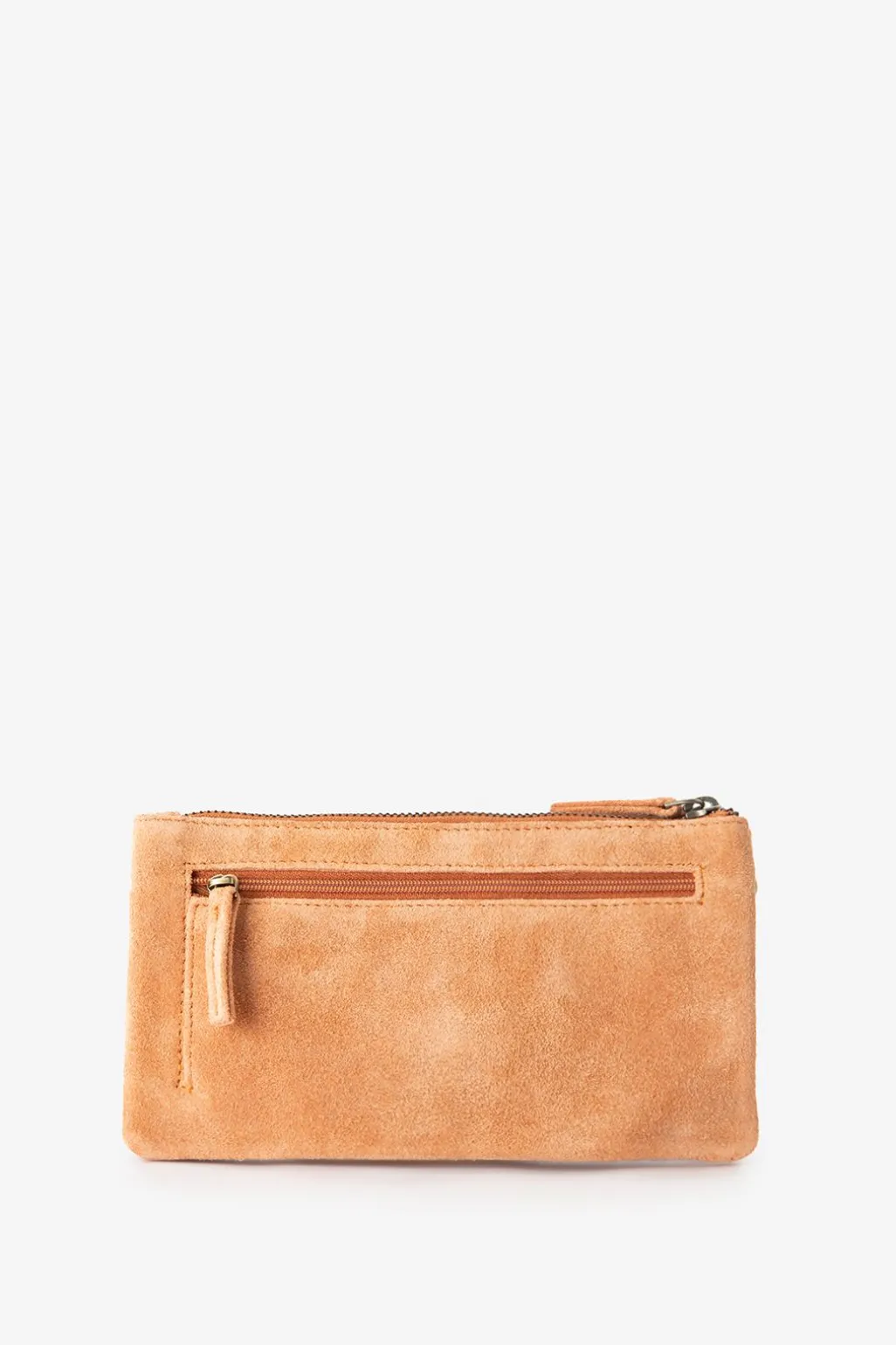 Oranje suède crossbody tas