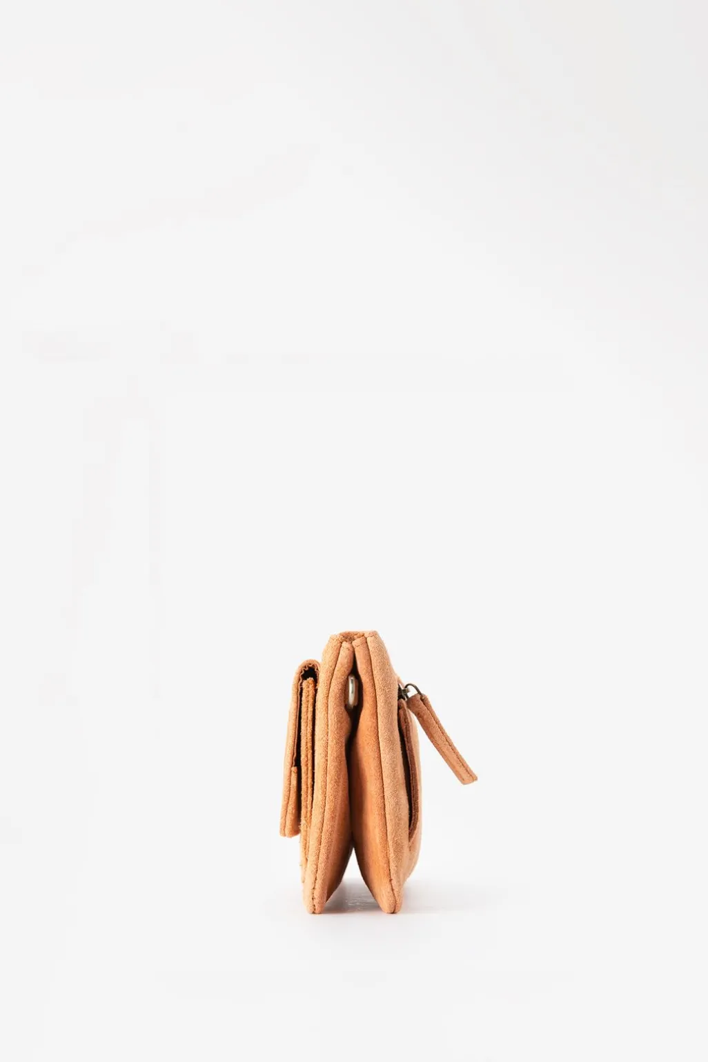 Oranje suède crossbody tas